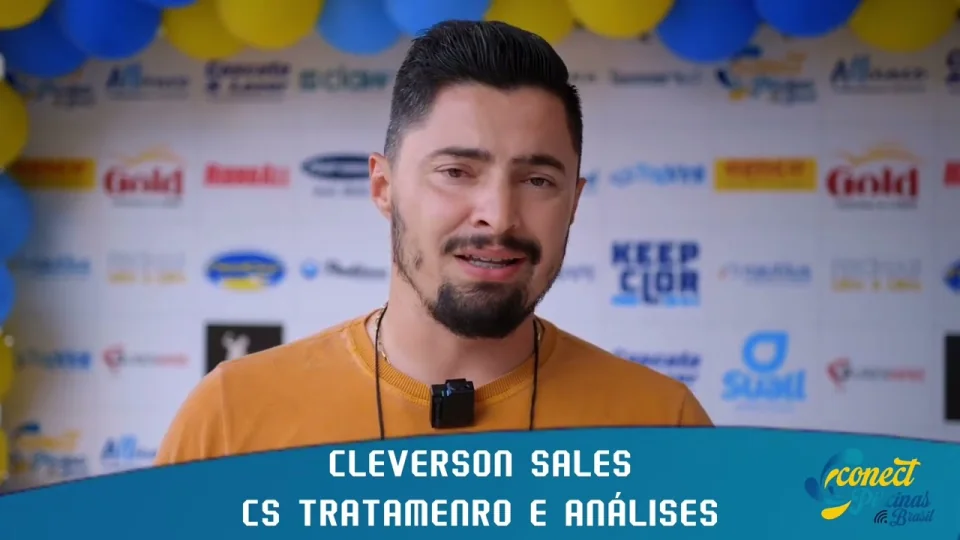 Cleverson dando seu depoimento sobre o Conect Piscinas Brasil